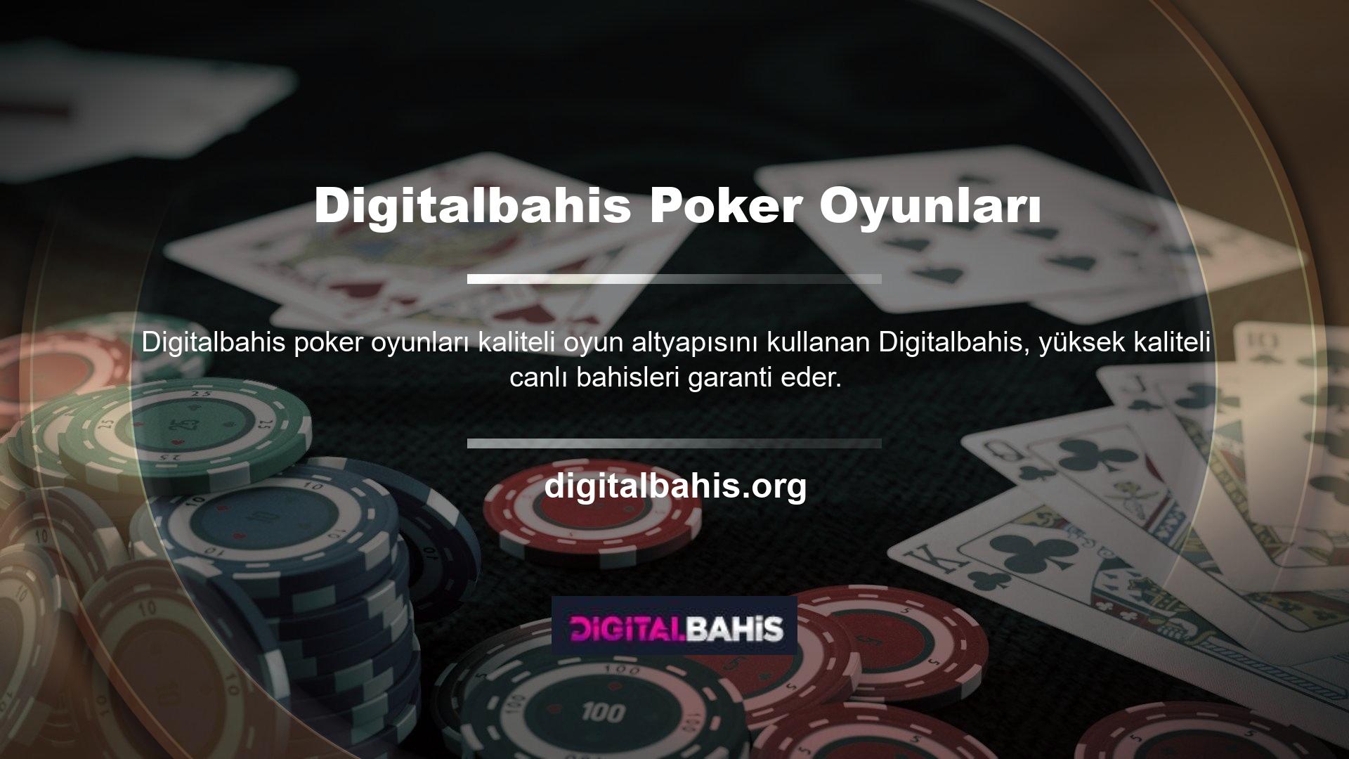Poker uygulaması Turkish Hold'em, Open Poker, Texas Hold'emmings, Omaha Poker ve Omaha Hi Lo, Tavla ve Okey gibi çeşitli sporlar sunar